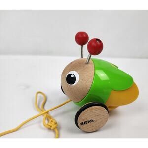 BRIO Pull Along Lightening Bug Toy Baby Toddler With Light Up Tail 21431BH HTF